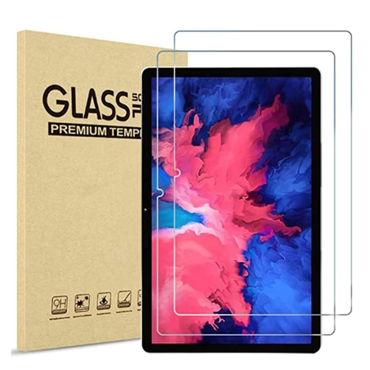 Qiawum Tempered Glass Screen Protector [2-Pack] compatible for DOOGEE U11-9H Hardness, Anti-Scratch, HD Clear, Bubble-Free, Full Coverage for DOOGEE