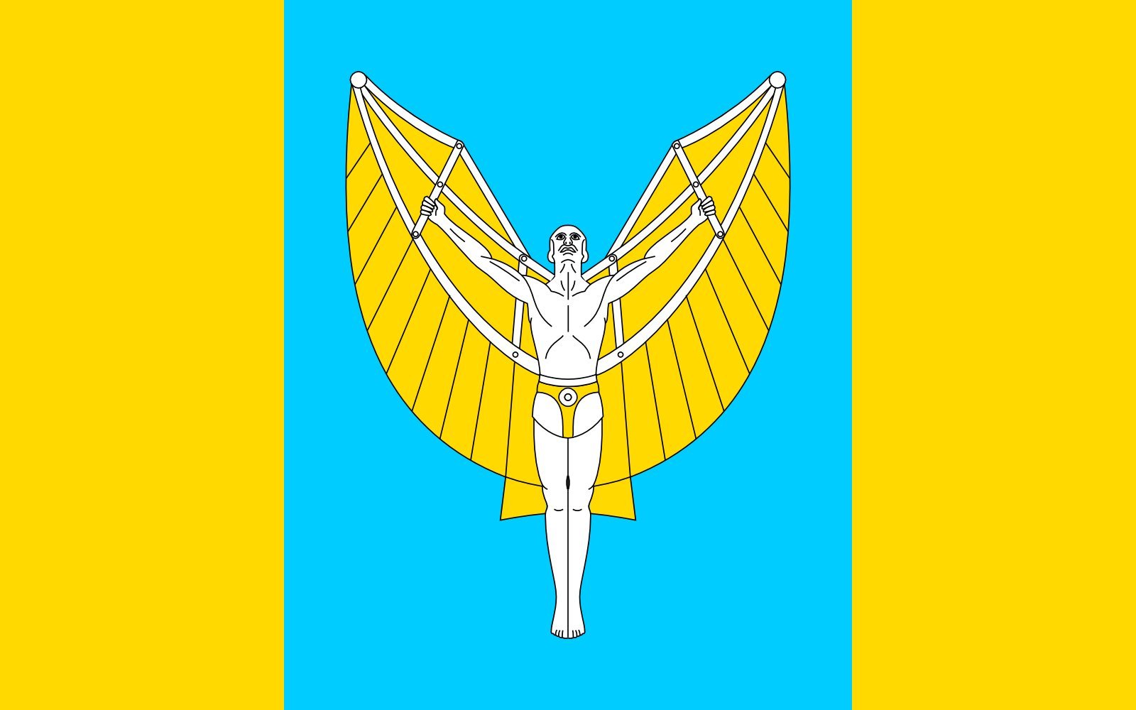 Drapeau Radgoszcz gmina anti-décoloration pour mât extérieur