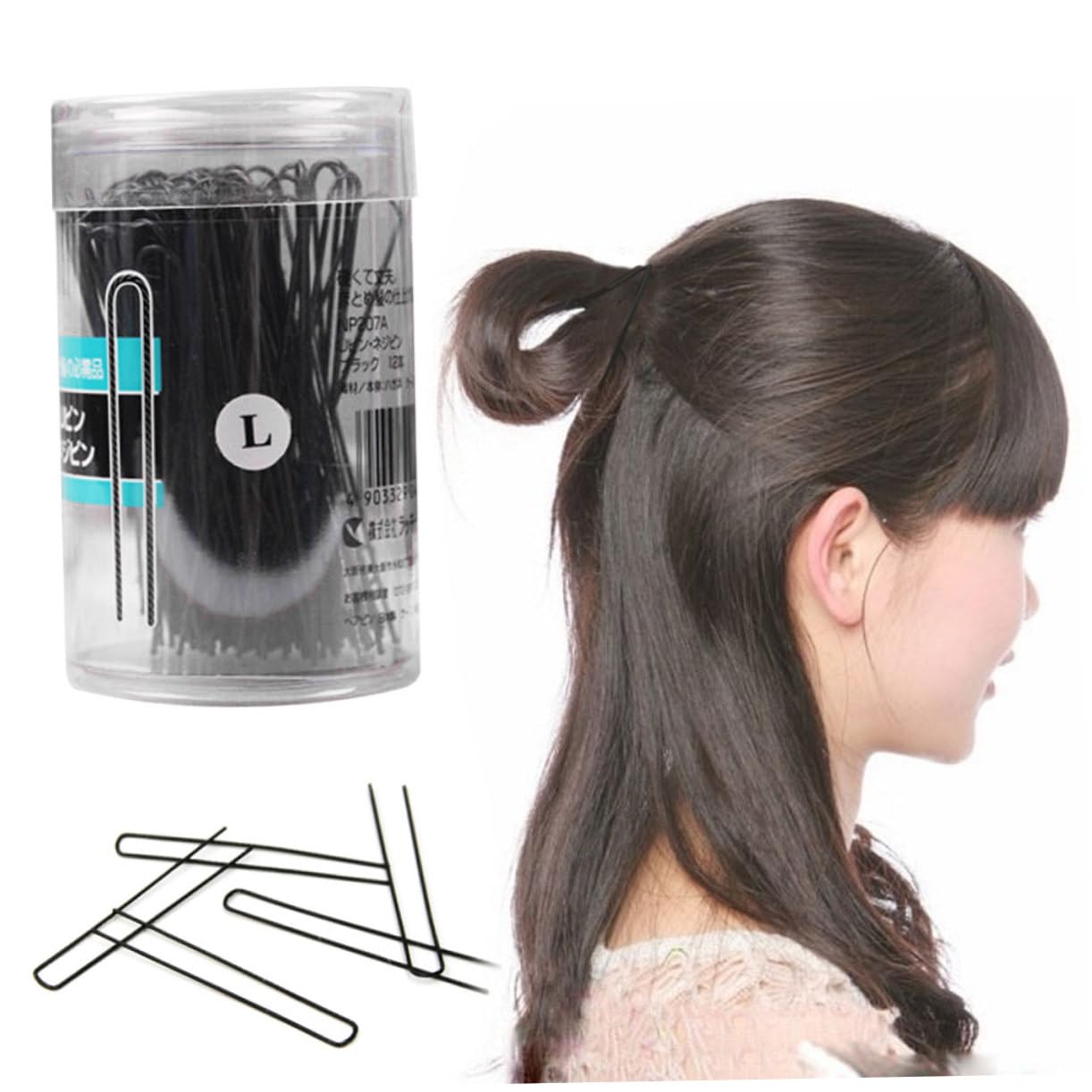 Healeved 300pezzi Clip Per u Shaped Inossidabile Per Acconciature Updo e Chignon Design Corrugato Facili Usare Per