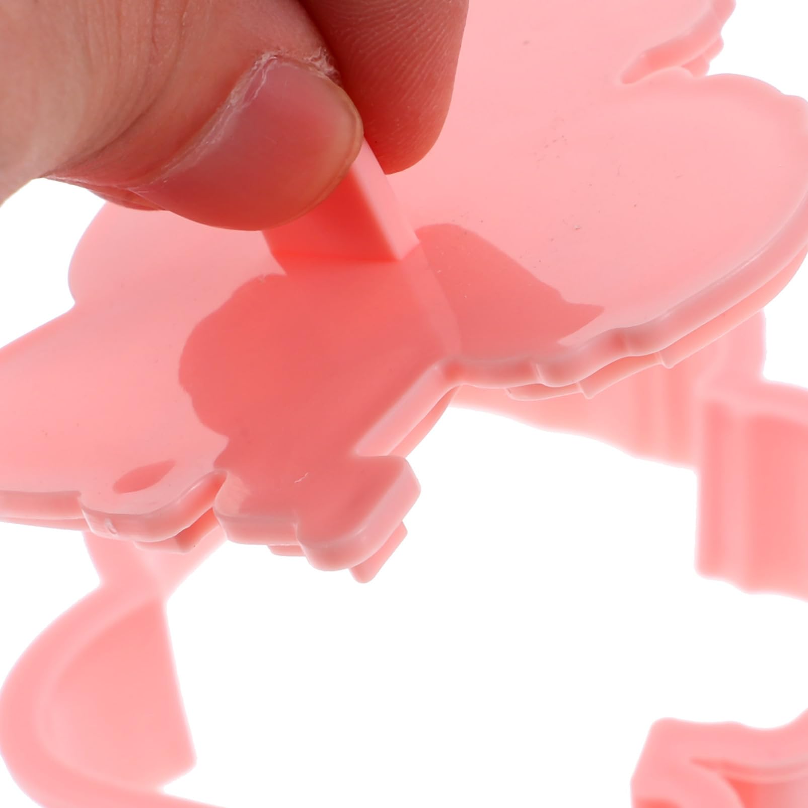 ABOOFAN 4 Sätze Keksform Keksausstecher Stempel Kuchenform Keks Backen 3d-ausstecher Plätzchen-stempel Essbar Schokoladenform Pralinenförmchen Gummiform Festform Pp Rosa 8 Stück * 4
