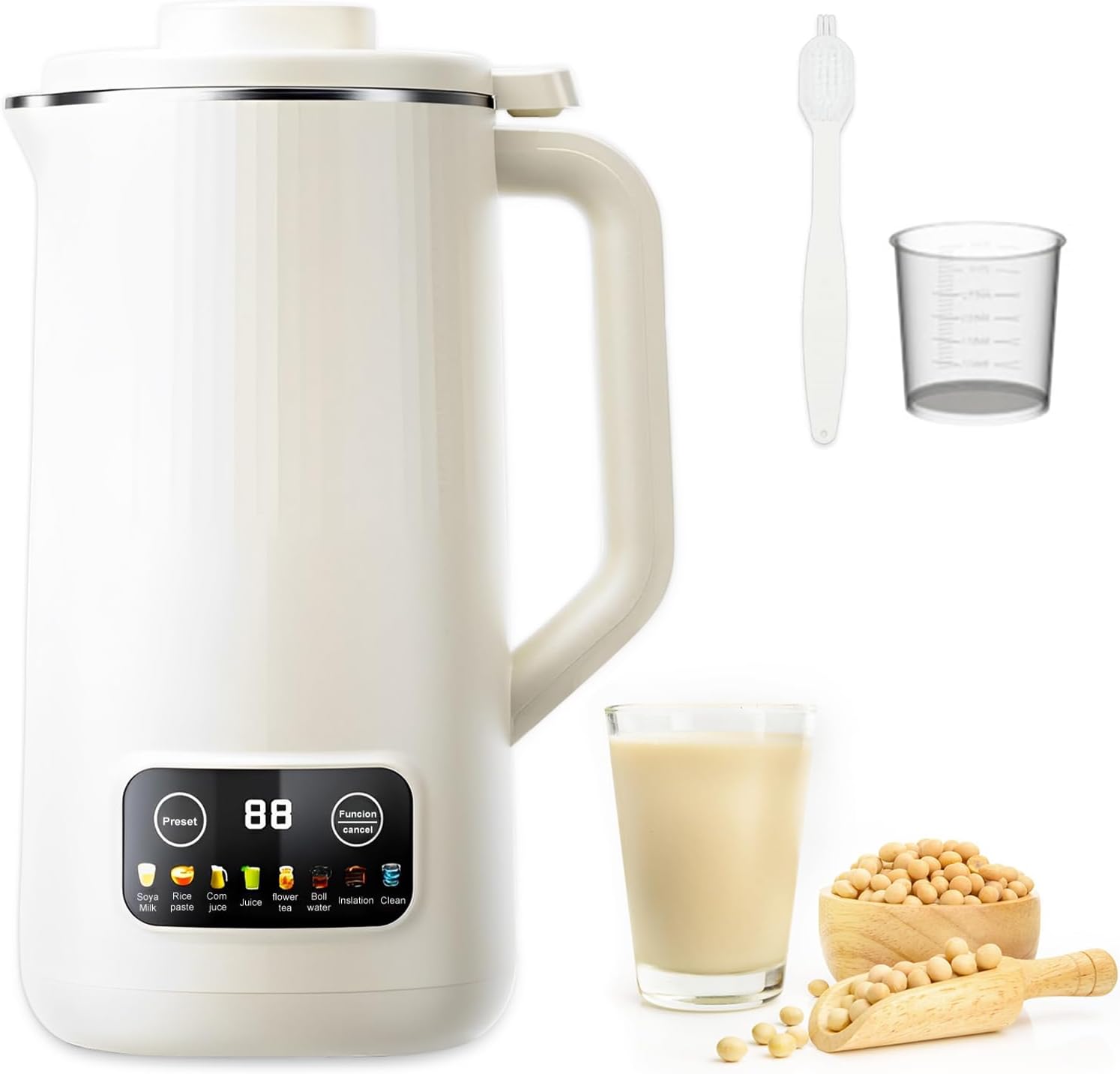 Soy Milk Maker Machine, 20 Oz Automatic Nut Milk Maker with 10 Blades