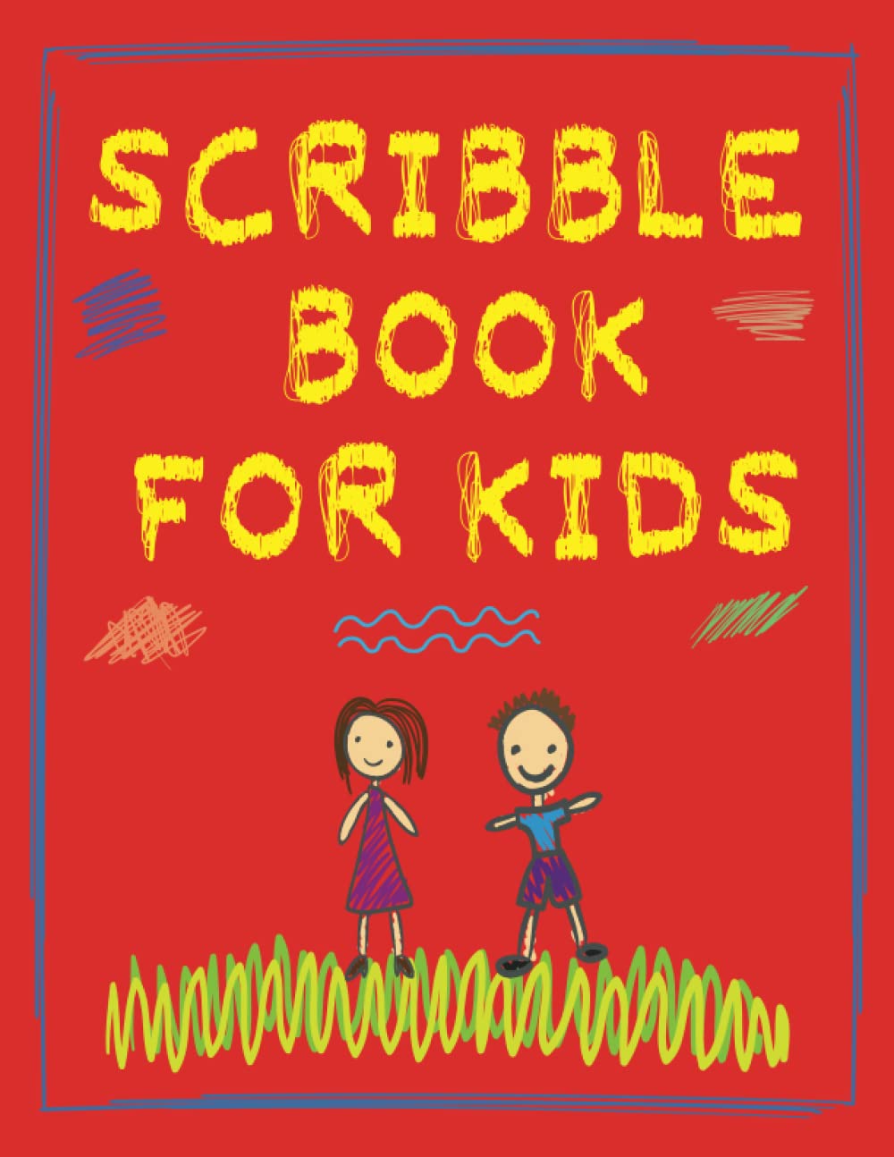 Scribble book for kids: With illustrations to doodle animals, sports, bedtime, alphabet and much more