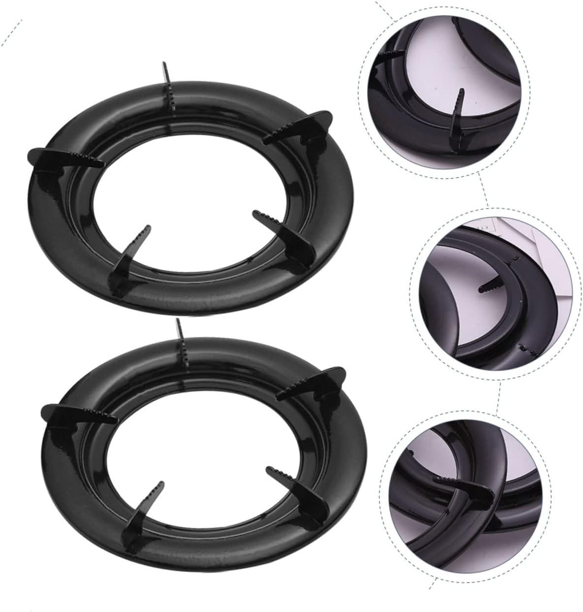 3pcs Wear Resistant Gas Hot Plate Stove Racks Wok Stove Rack Reusable Iron Wok Support for Kitchen