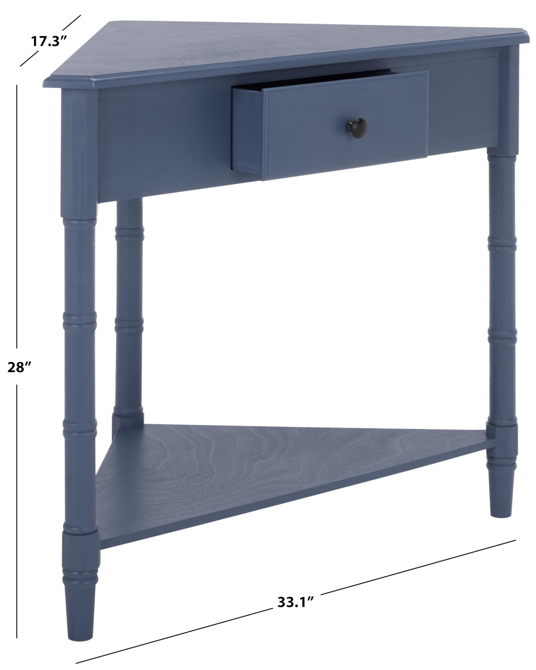 テーブル・机 claro triangle side table classic blue Amazon.com: SAFAVIEH Home Collection – Gomez Blue Corner Table, 1