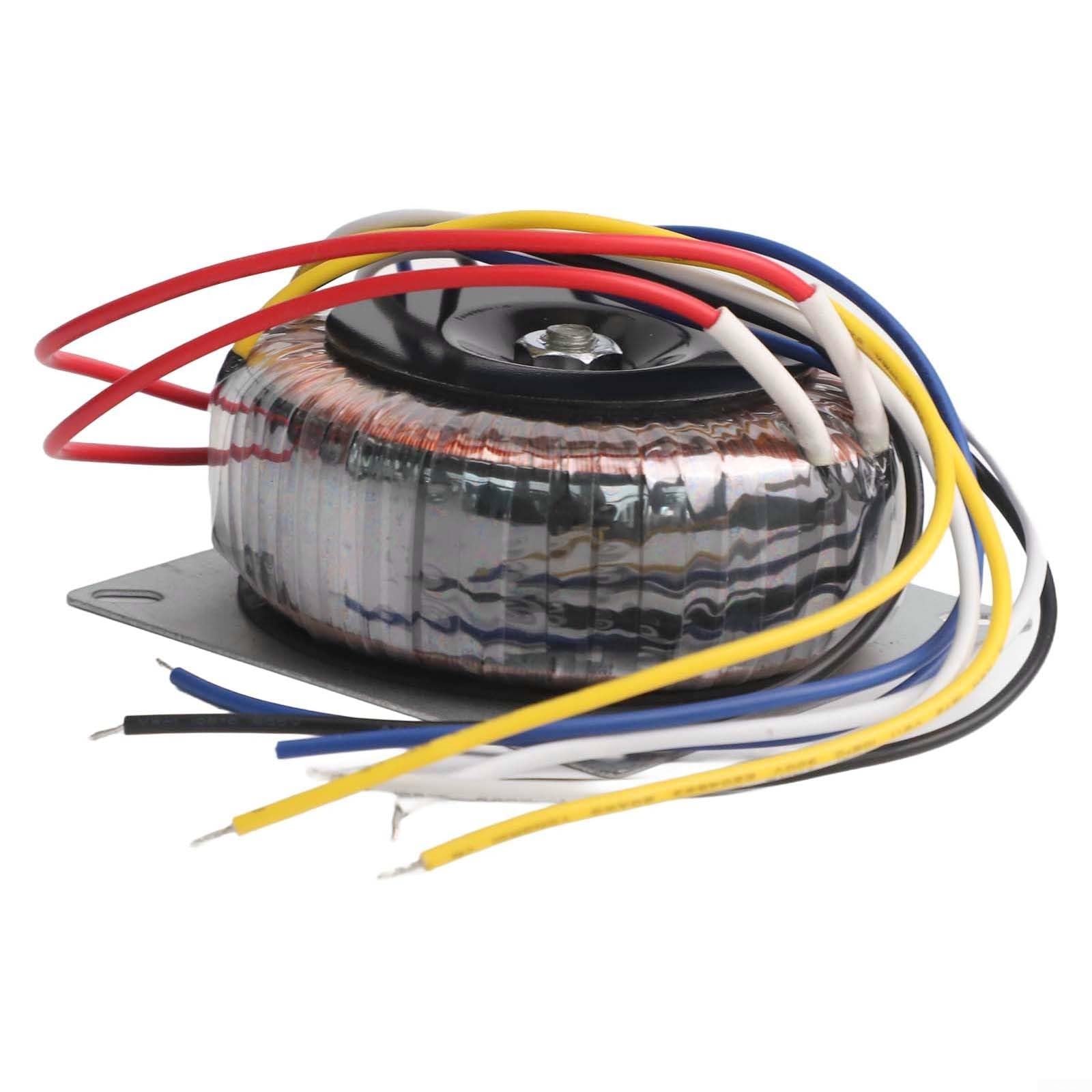 Trasformatore toroidale da 200 W con doppie uscite da 12 V e 28 V, alloggiamento in metallo per applicazioni di alimentazione audio anteriore e posteriore (220 V)