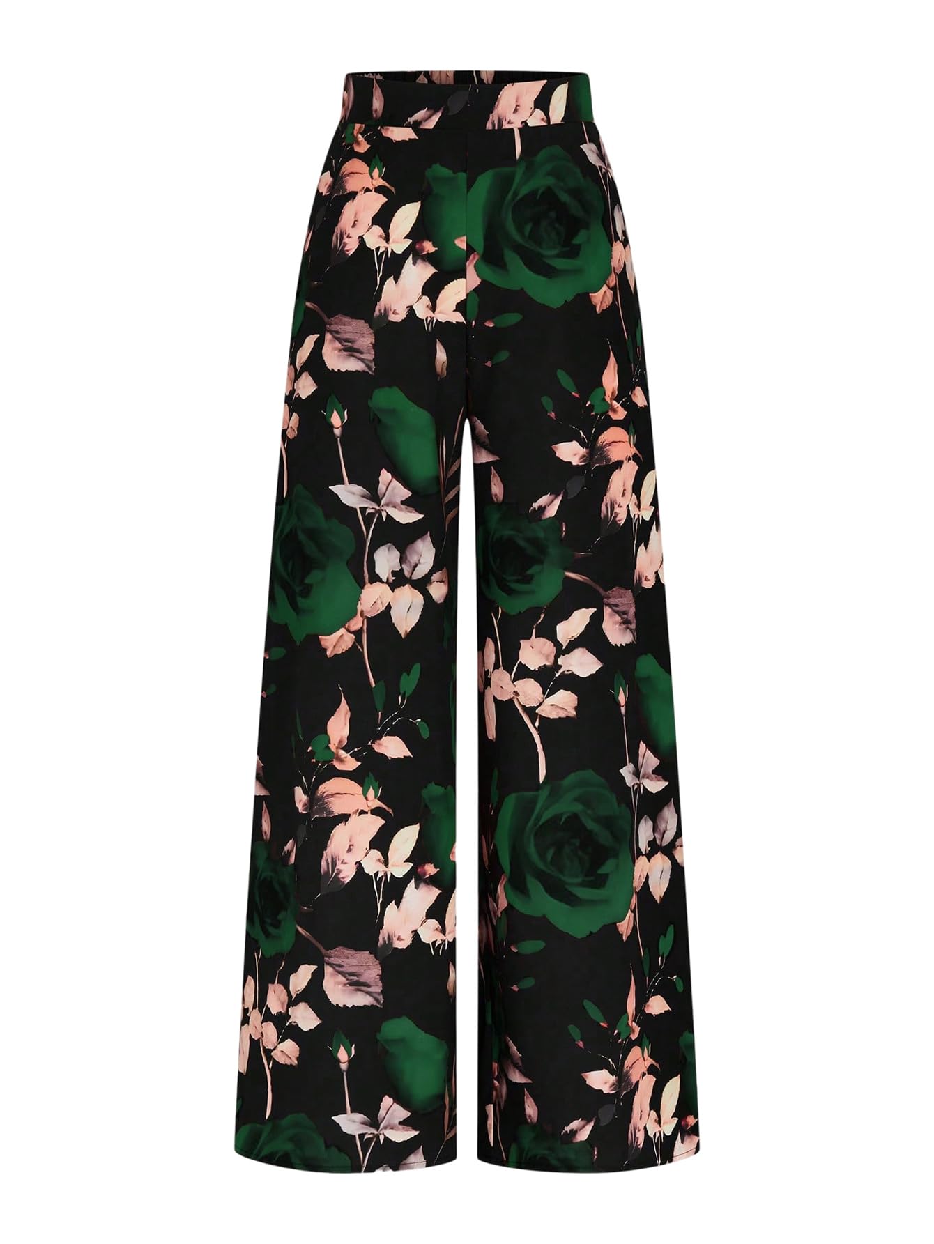 Womens Plus Size High Waist Pants Boho Wide Leg Palazzo Lounge Casual Trousers