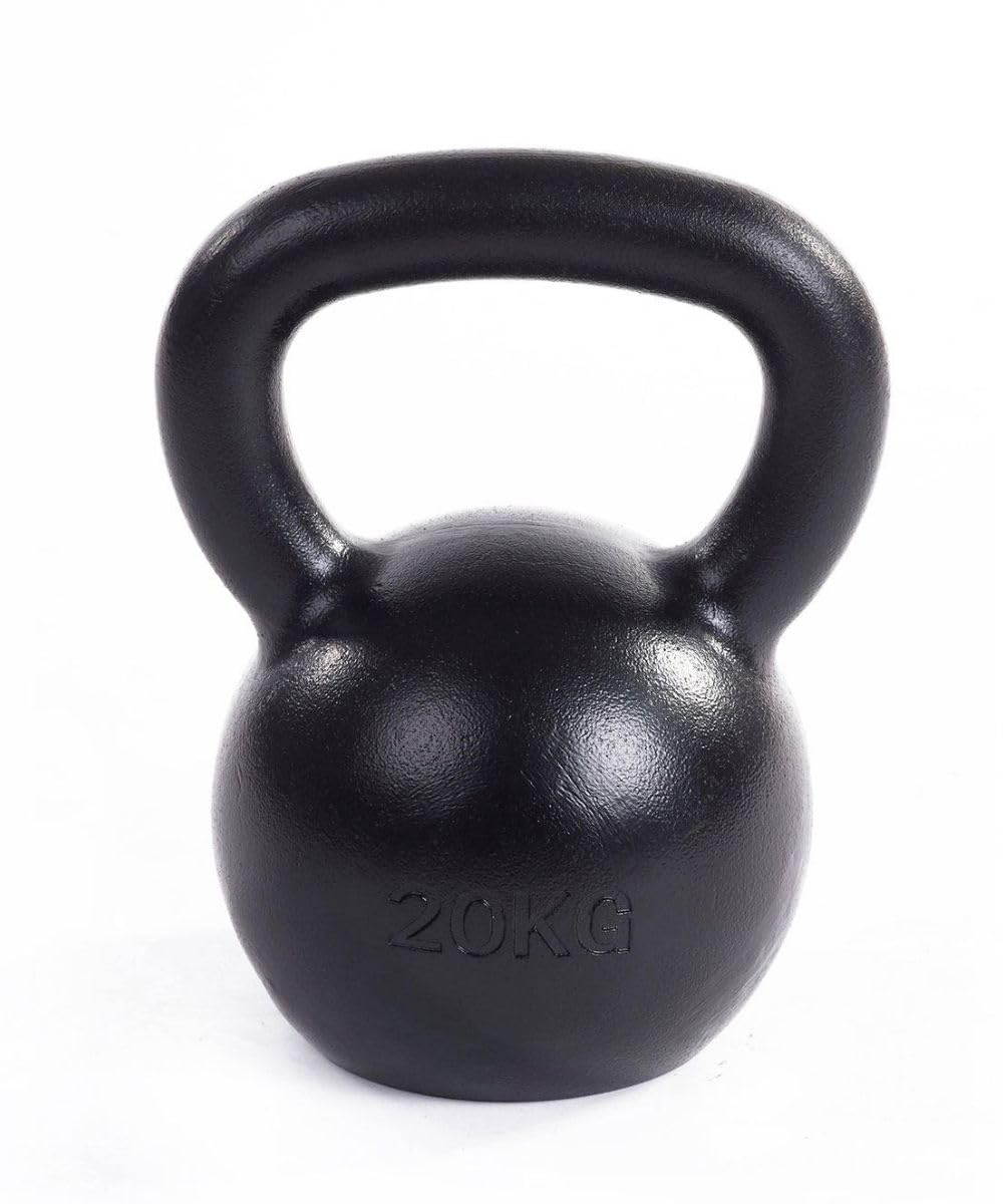 Wolverson Fitness Black Series Kettlebell – Hardstyle Stahl Kettlebell mit breitem Griff für Functional Training, Krafttraining, Cross Training & Home Gym
