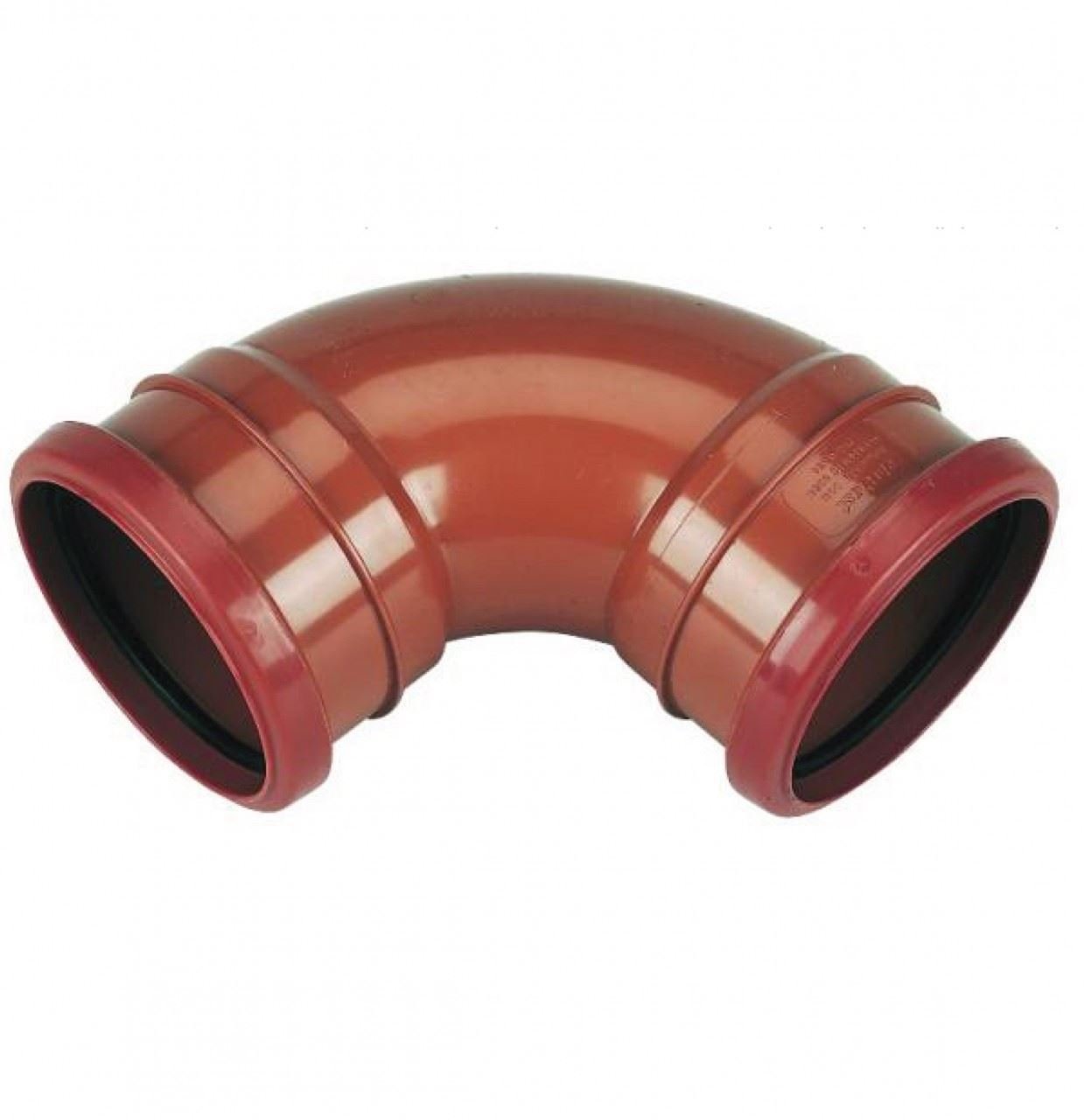 FLOPLAST Underground Drain 110mm Double Socket 87.5' Bend