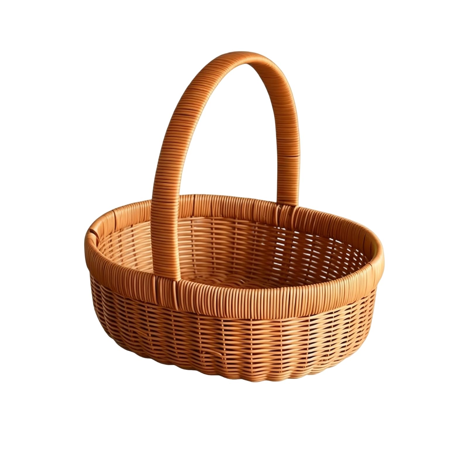 Corbeille ovale tressée imitation rotin panier aéré réutilisable pour fruits et pain