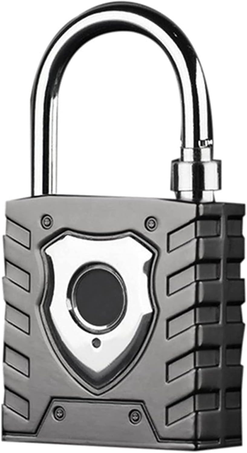 Inteligentna kłódka z czytnikiem linii papilarnych Blokada do szafki na czytnik linii papilarnych Pa USB, srebrna 9,2 x 5,6 x 1,7 cm