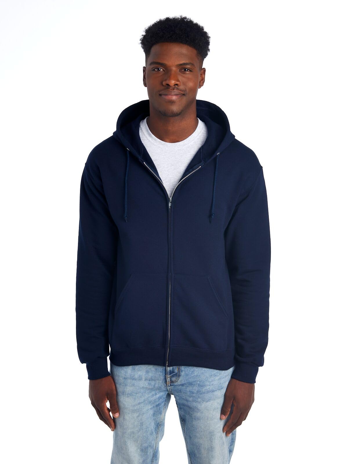 Men's Fleece Full-Zip Hooded Sweatshirt Hooded Sweatshirt (pack of 1)