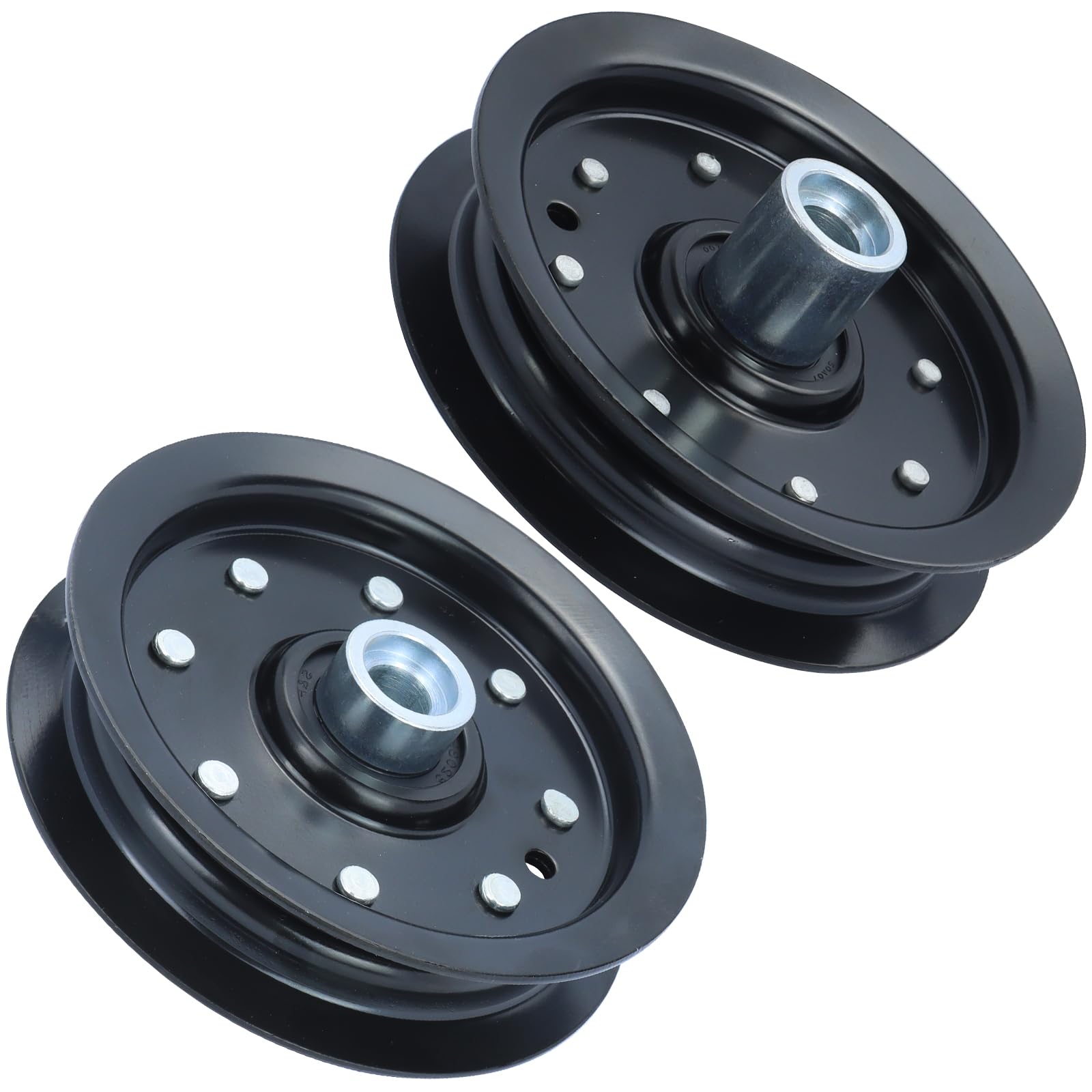 FULAIGE 605512 Idler Pulley with 604219 Hustler Deck Pulley Compatible with Hustler Raptor Pulley 603986, 126123 for Hustler Raptor 42" 52" 934794,