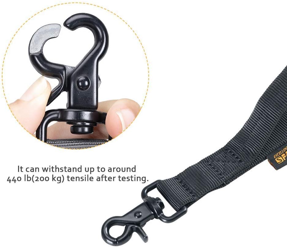 S Size Puppy Dog Collar Nylon Adjustable Military Bungee Dog Leash Elastic Leads Rope with Handle