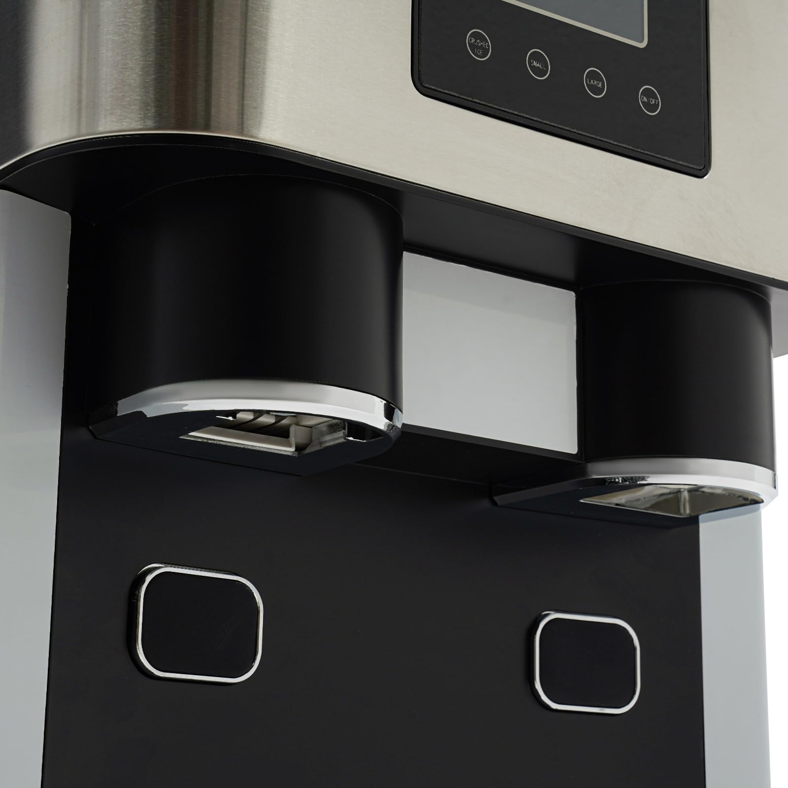 Macchina per cubetti di ghiaccio professionale da 1,8 l, con display LCD, mini macchina per cubetti di ghiaccio 3 in 1, per cubetti di ghiaccio grandi, 15 kg/24 h, autopulente, incluso
