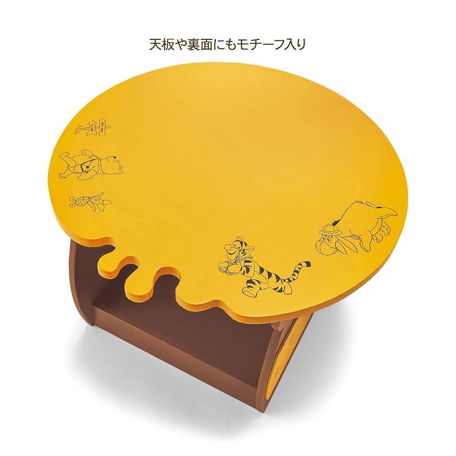 ベルメゾン　チップとデール　テーブル　正方形 切り株のようなテーブル「チップ＆デール」（ディズニー