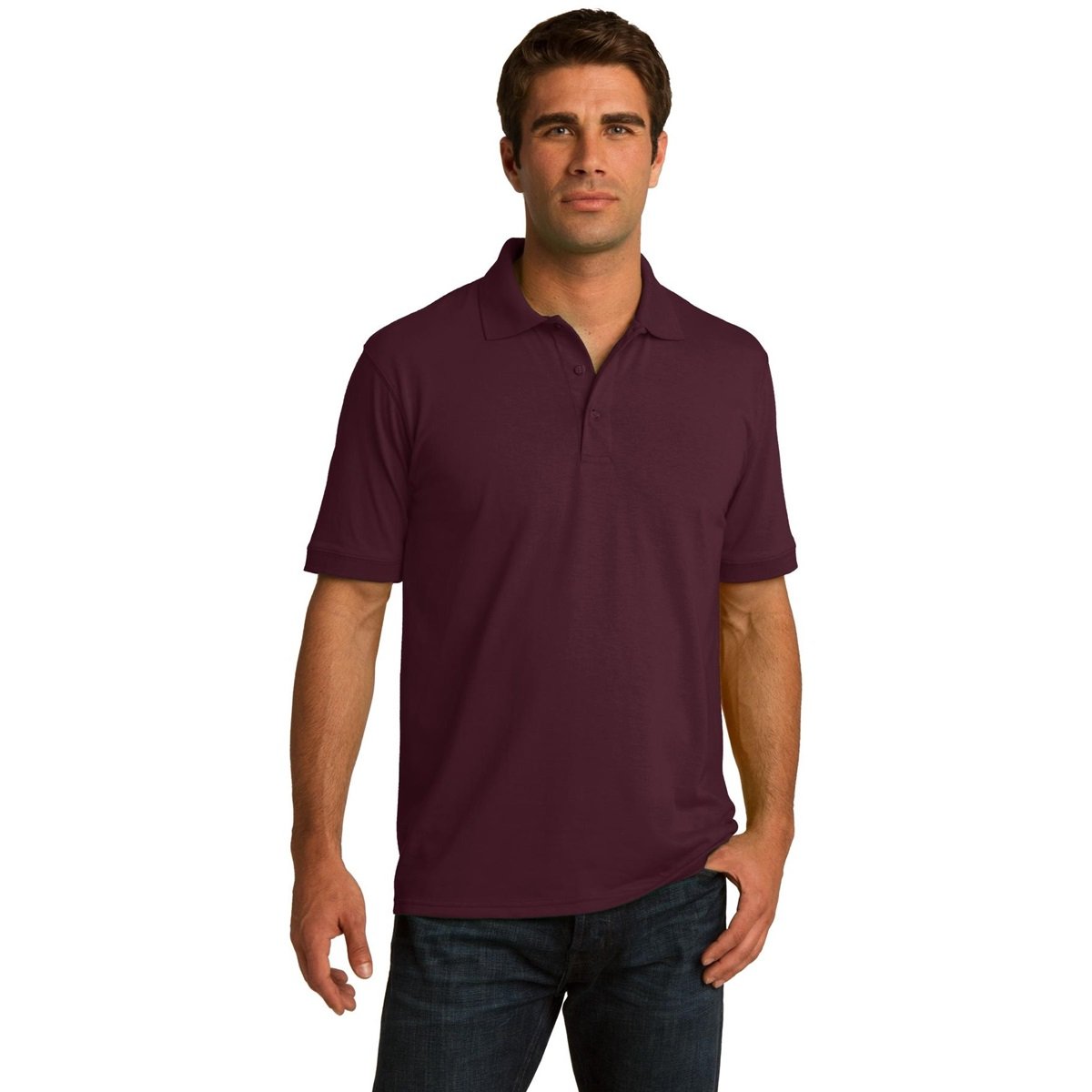 Clothe Co. Men's Big and Tall Polo Shirt, Men's Tall Polo Short Sleeve Performance Cotton Blend