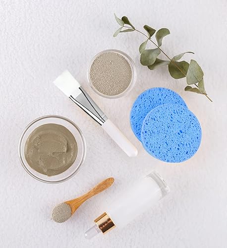 Miniatura 4 de 50 esponjas faciales comprimidas para limpieza diaria y exfoliación suave, esponja de celulosa 100% natural, perfecta para eliminar la piel muerta,