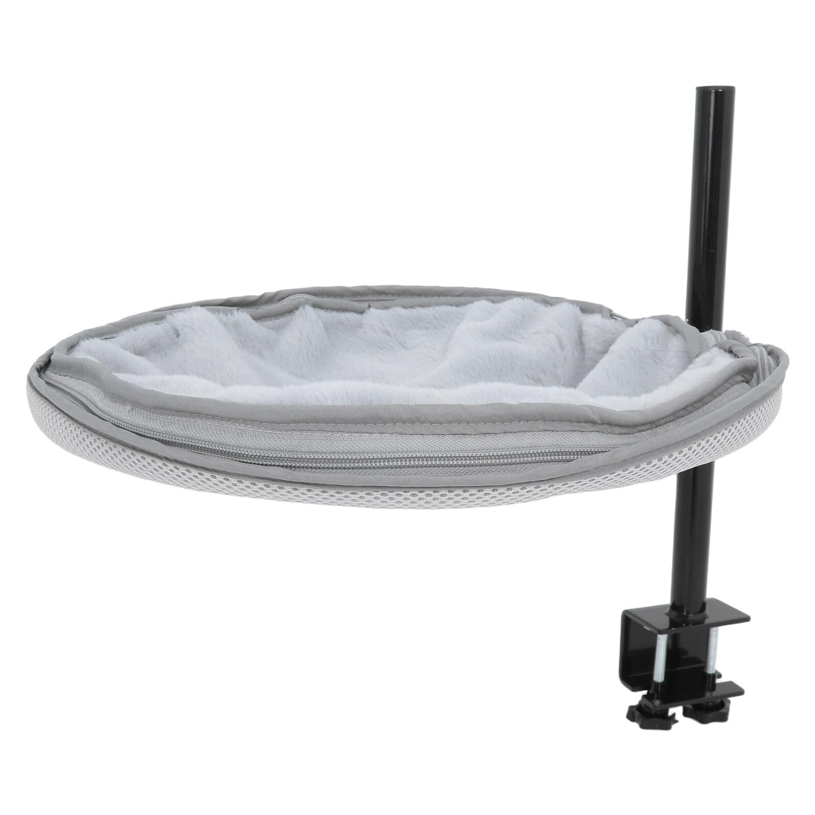 Lit de bureau pour chat COLLBATH hamac gris réglable et pivotant