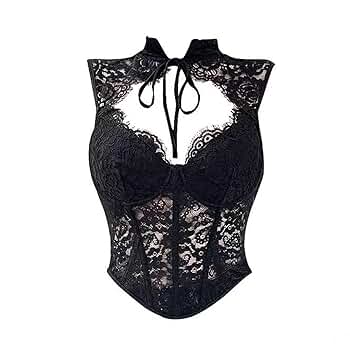 Treat Ürself corset one-piece Littleforbig Women's Lace Up Boned Overbust Corset Bustier