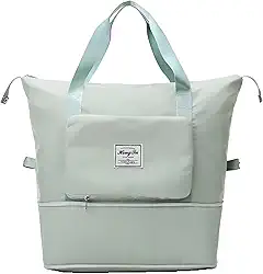 Bolsa Grande de Viagem Dobrável Impermeável Verde Claro TravelPack