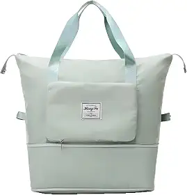 Bolsa Grande de Viagem Dobrável Impermeável Verde Claro TravelPack
