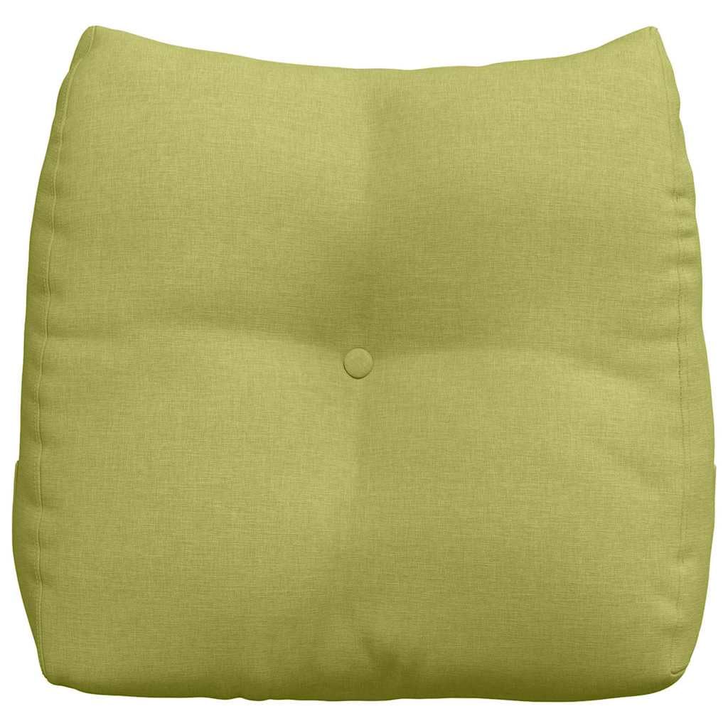 Cuscino di supporto per la schiena, verde chiaro, 45 x 24 x 50 cm, in tessuto con supporto lombare ergonomico, per divano, ufficio, letto e poltrona, comodo cuscino di supporto per colonna