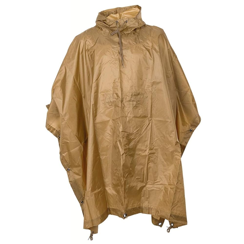 Amazon.com: MFH US Poncho Ripstop Coyote Tan : Clothing