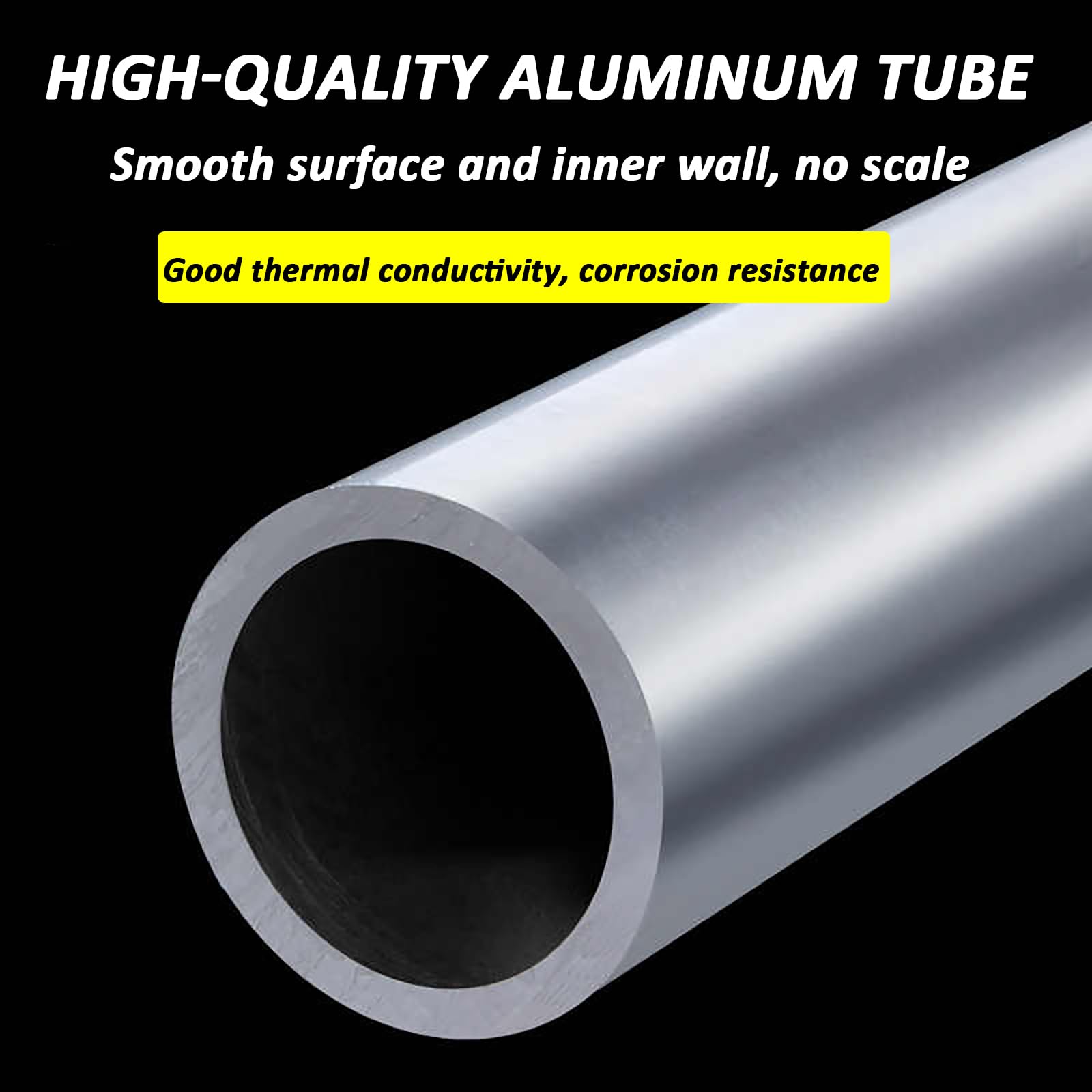 2 Stück Länge 500 mm Außendurchmesser 28/29 mm Aluminiumrohre mit unterschiedlichen Wandstärken für Heimwerkerprojekte, Möbel- und Modellbau,Metallisch,29mm*3mm