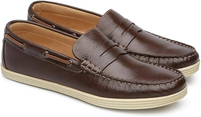 Mocassim Sider Couro Jacometti Masculino Penny Loafer Casual | Amazon.com.br