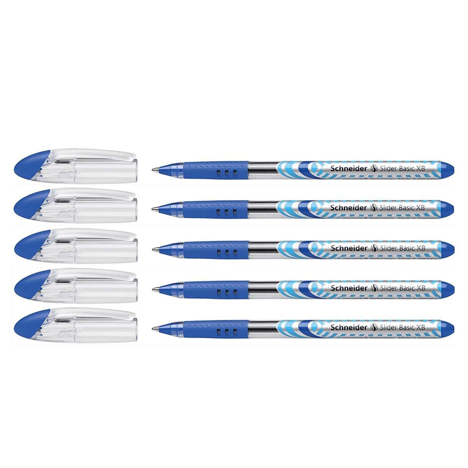 Fourniture Bureau Schneider Slider Edge - Lot De 10 Stylos Bille Pointe XB - Encre Rouge Stylos Triangulaires Confort