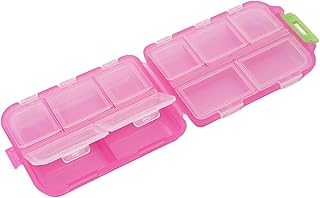 Recipiente de Medicamentos, Organizador de Medicamentos Com Vedação Hermética para Medicamentos (Rosa vermelha)