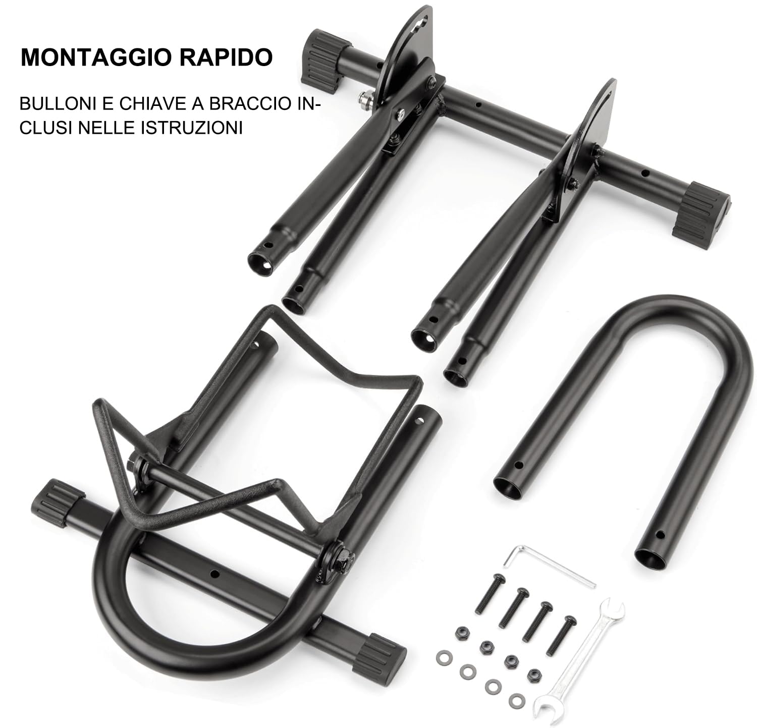 CXWXC Cavalletto per biciclette da interno pieghevole, supporto per biciclette per garage e casa, adatto per mountain bike, bici da corsa e e-bike da 26 a 29 pollici