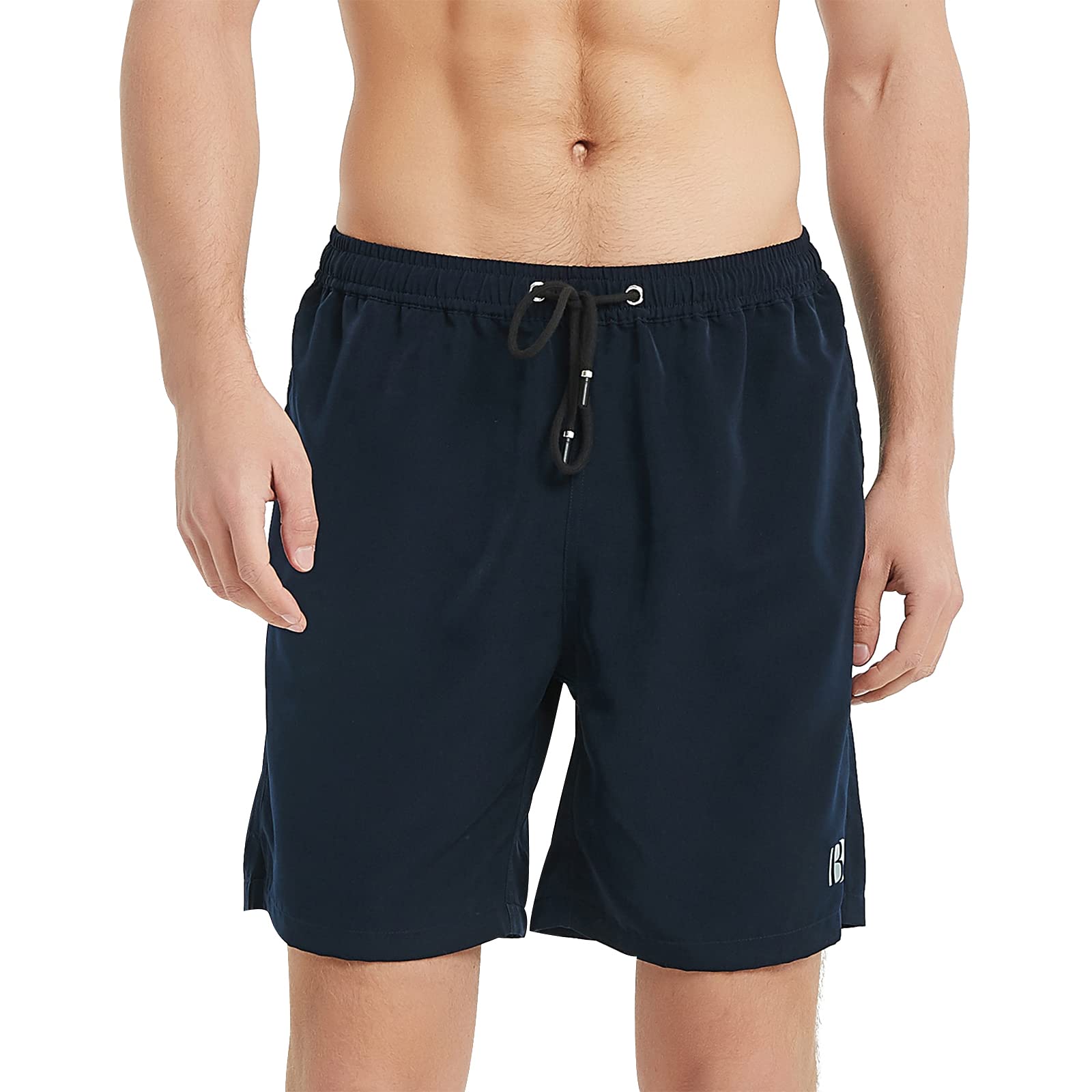 BALCONY & FALCON Bañadores de Natación para Hombre con Cordón Ajustable Secado Rápido Pantalones Cortos de Surf Natación Correr Gimnasio Entrenamiento y Paseos Casuales