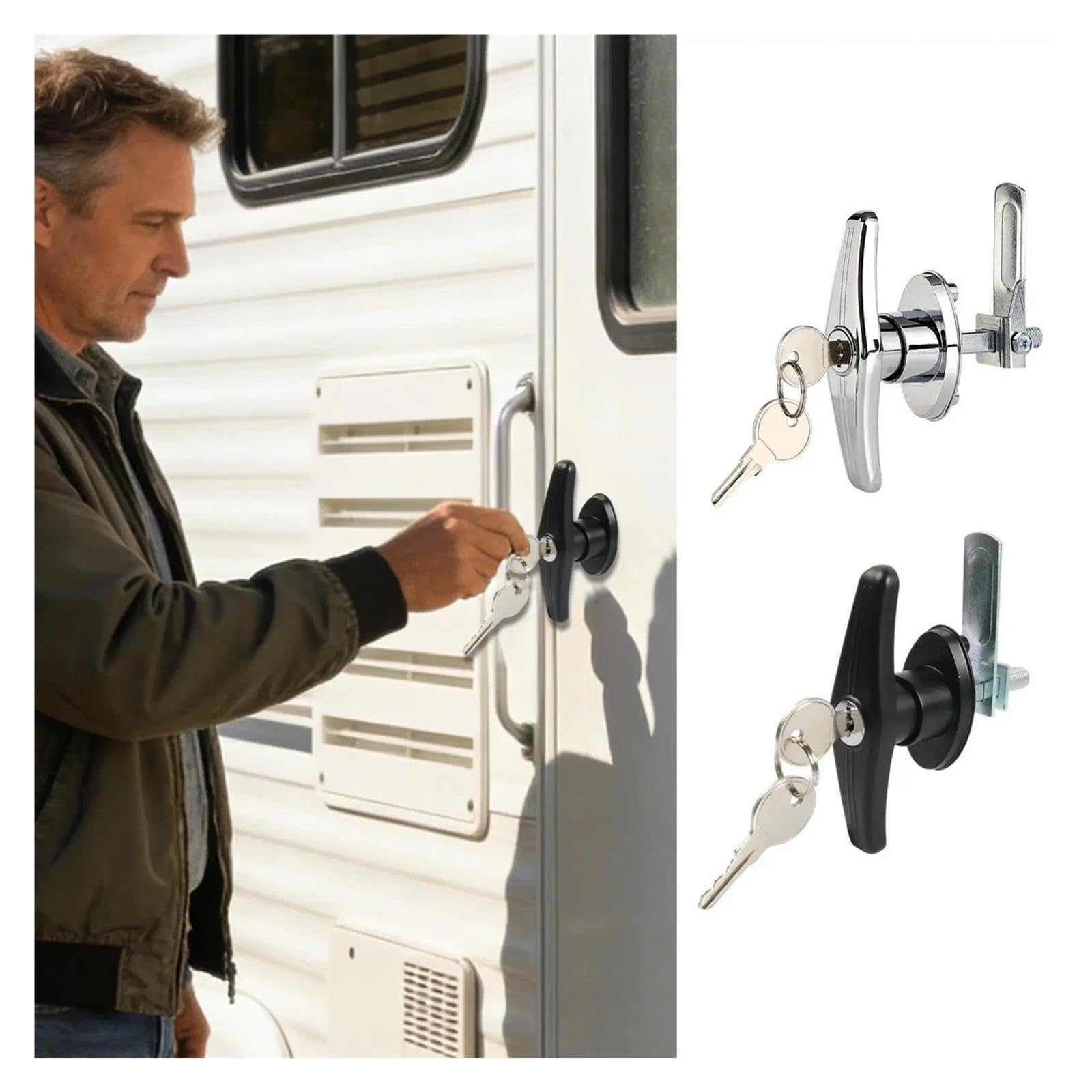 Loquet De Porte Camping-car En Alliage Zinc, Sécurité Robuste for