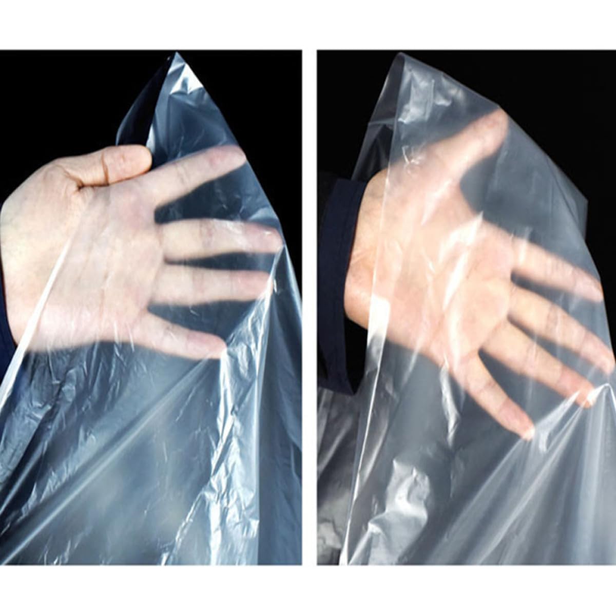 100 Piezas Bolsas de Plástico Transparentes, Color Claro, Impermeables