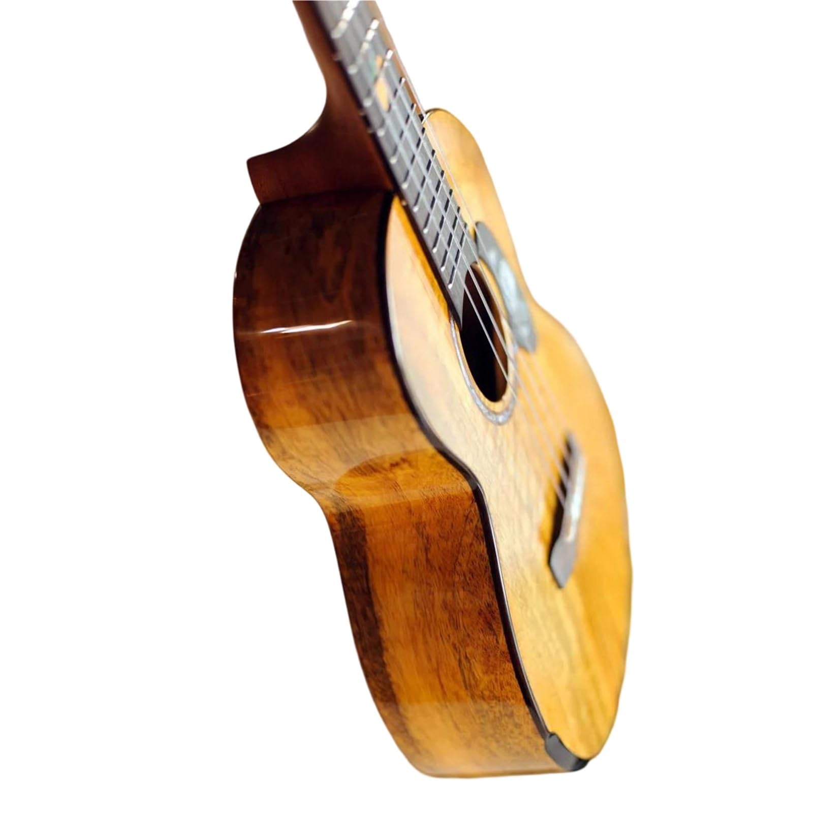 Ukulele 26calowa Gitara Tenorowa Ukulele Z Okleiną Litego Drewna Zawiera Tuner Koncertowy, Pasek Capo I Struny