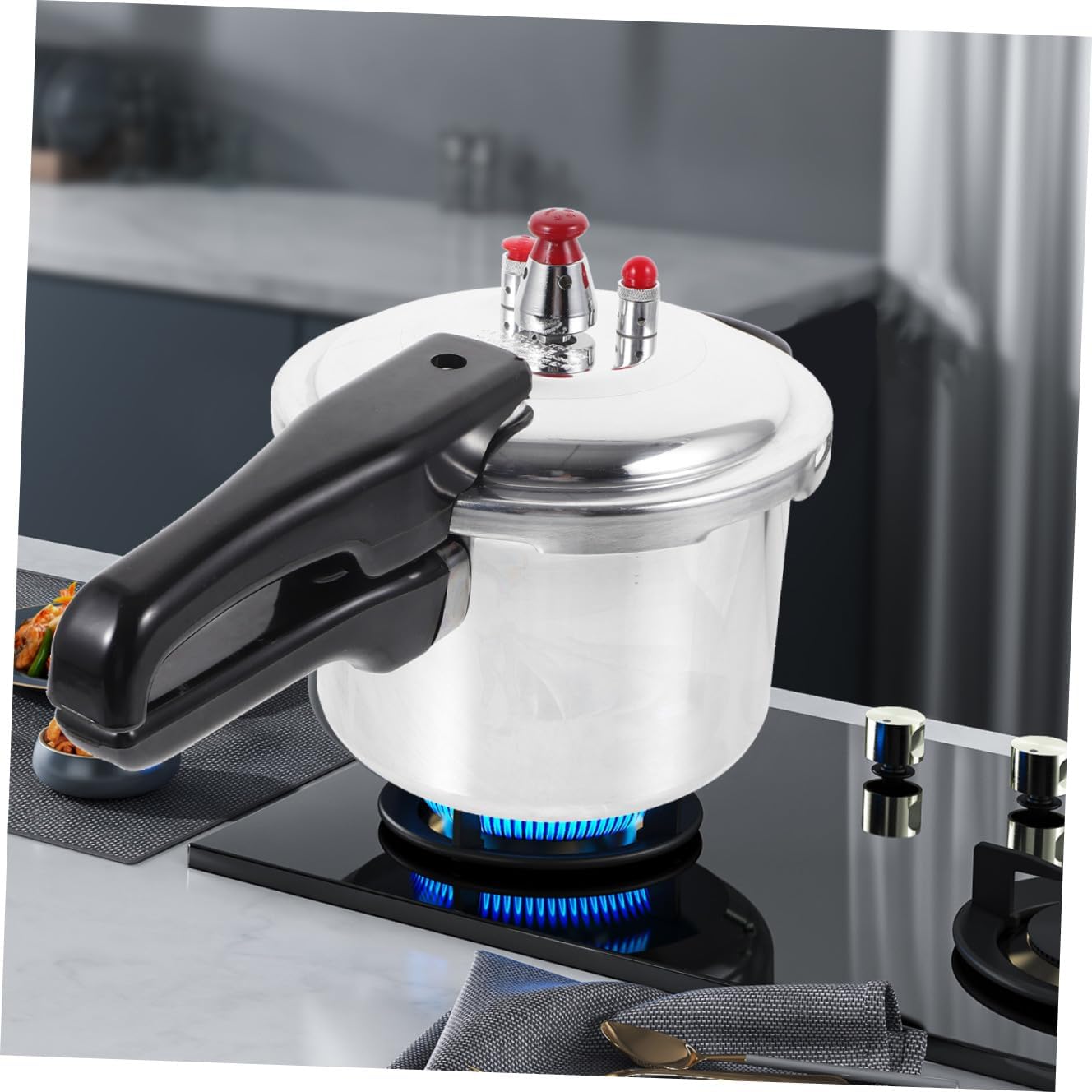 Zerodeko Composite Bottom Pressure Cooker High Pressure Cooker for Gas Stove for Cooking