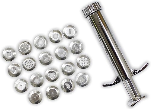 Handheld Clay/Pasta Extruder Plunger | 19 Versatile Dies Included |
