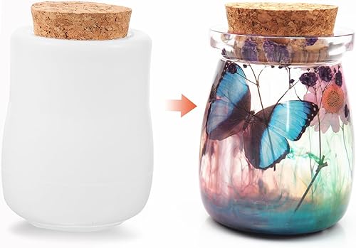 Miniatura 7 de Anneome 1 juego de bricolaje de resina de cristal epoxi tarro botella espejo molde de silicona DIY manualidades molde de resina manualidades moldes