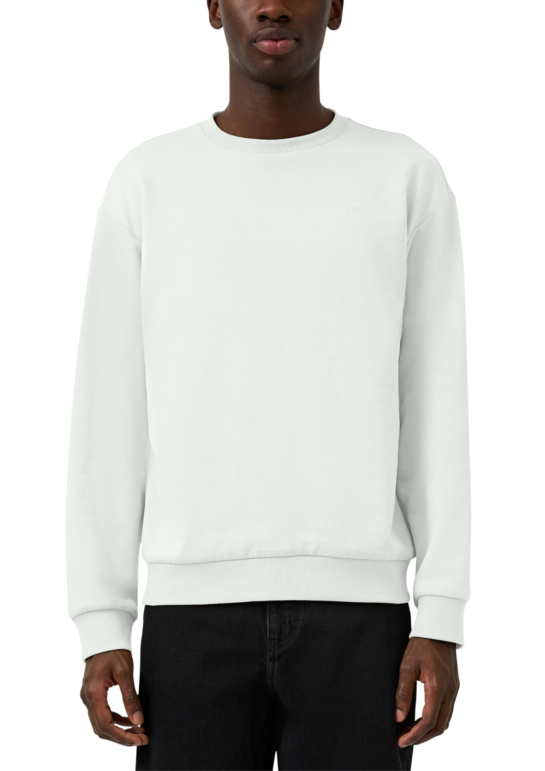 QS Sweatshirt mit Logo-Stickerei