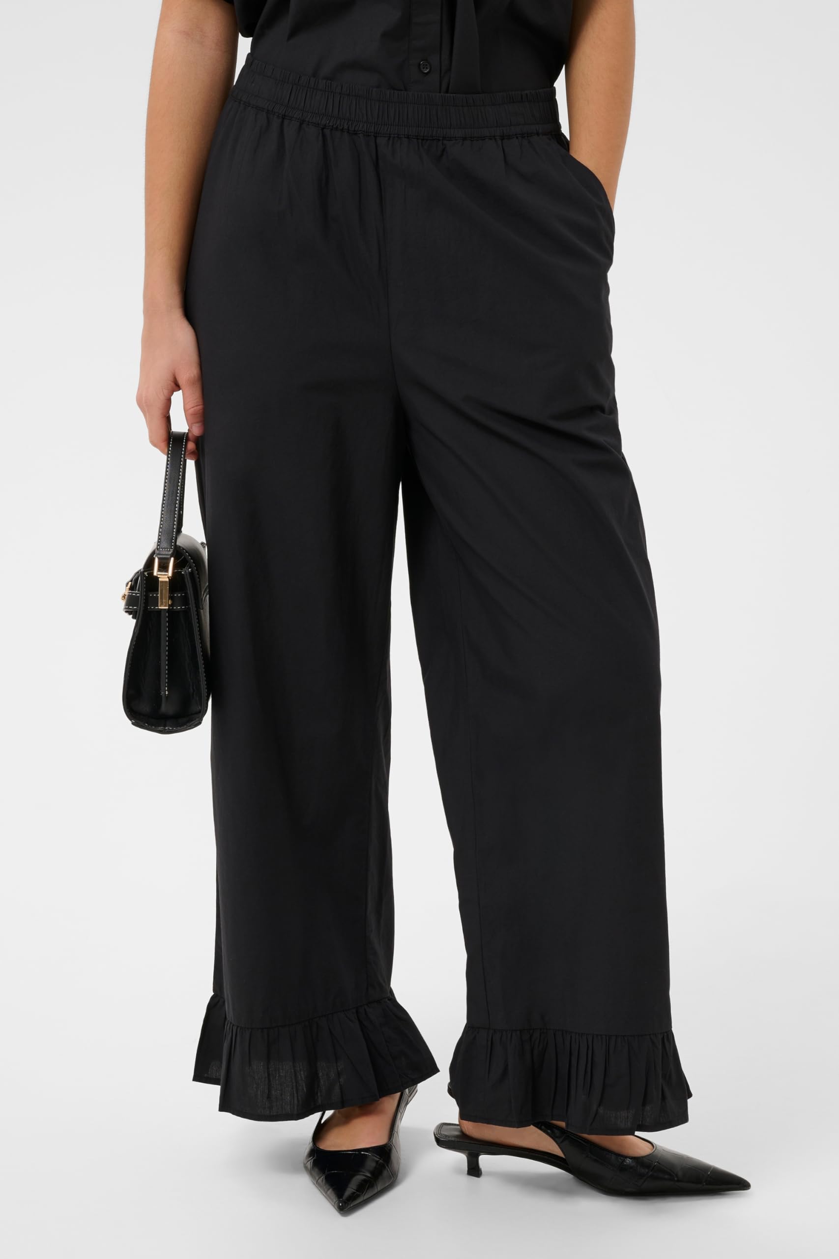 KAFFE Damen Hose KAverdina Hohe Taille