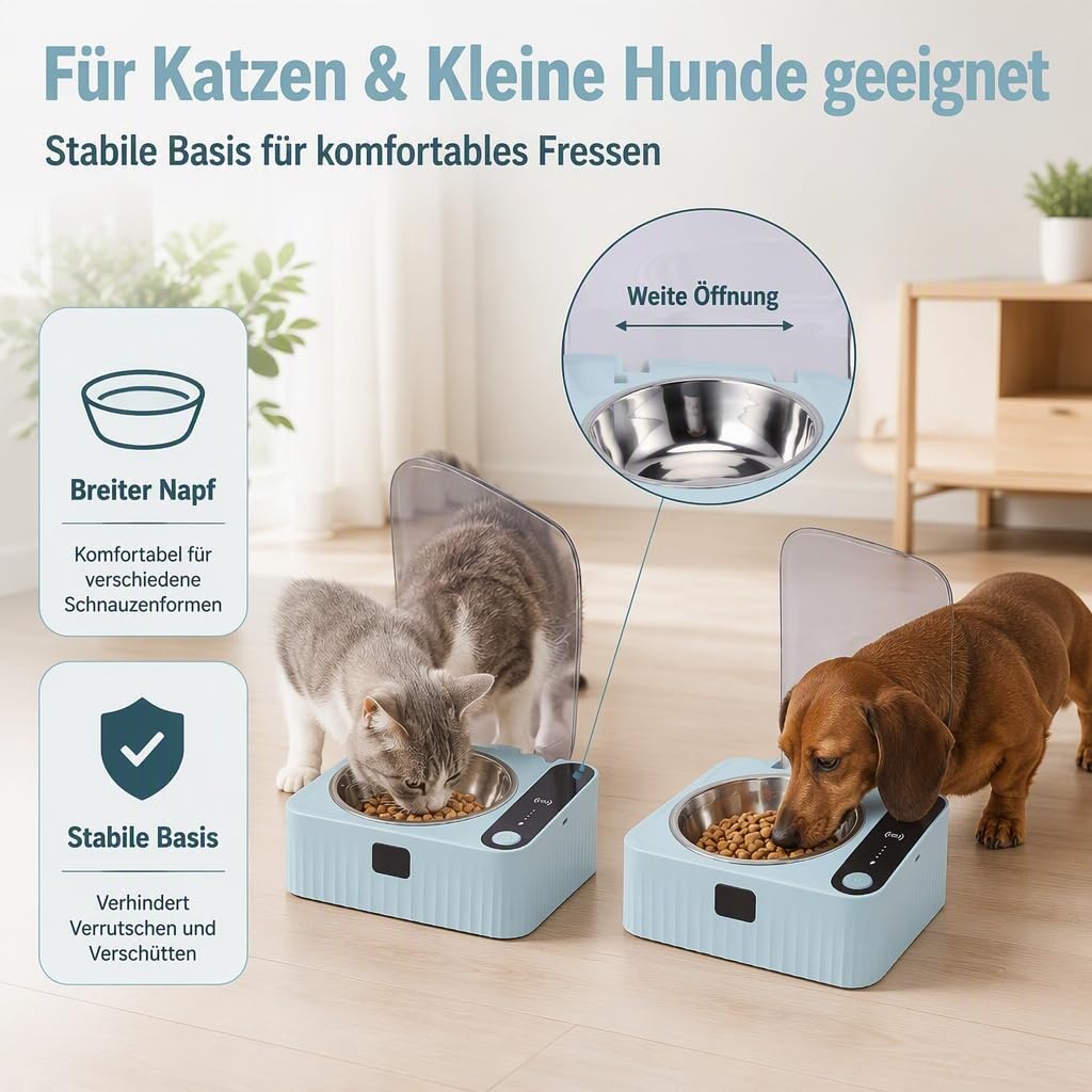 Sensor-Katzenfutterspender mit Intelligenter Sensorkappe, 350 ml