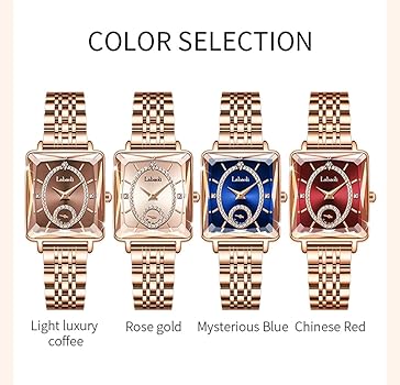 ゴールド スクエアフェイス レディース 時計 腕時計 スクエアフェイス クォーツウォッチ / Square Face