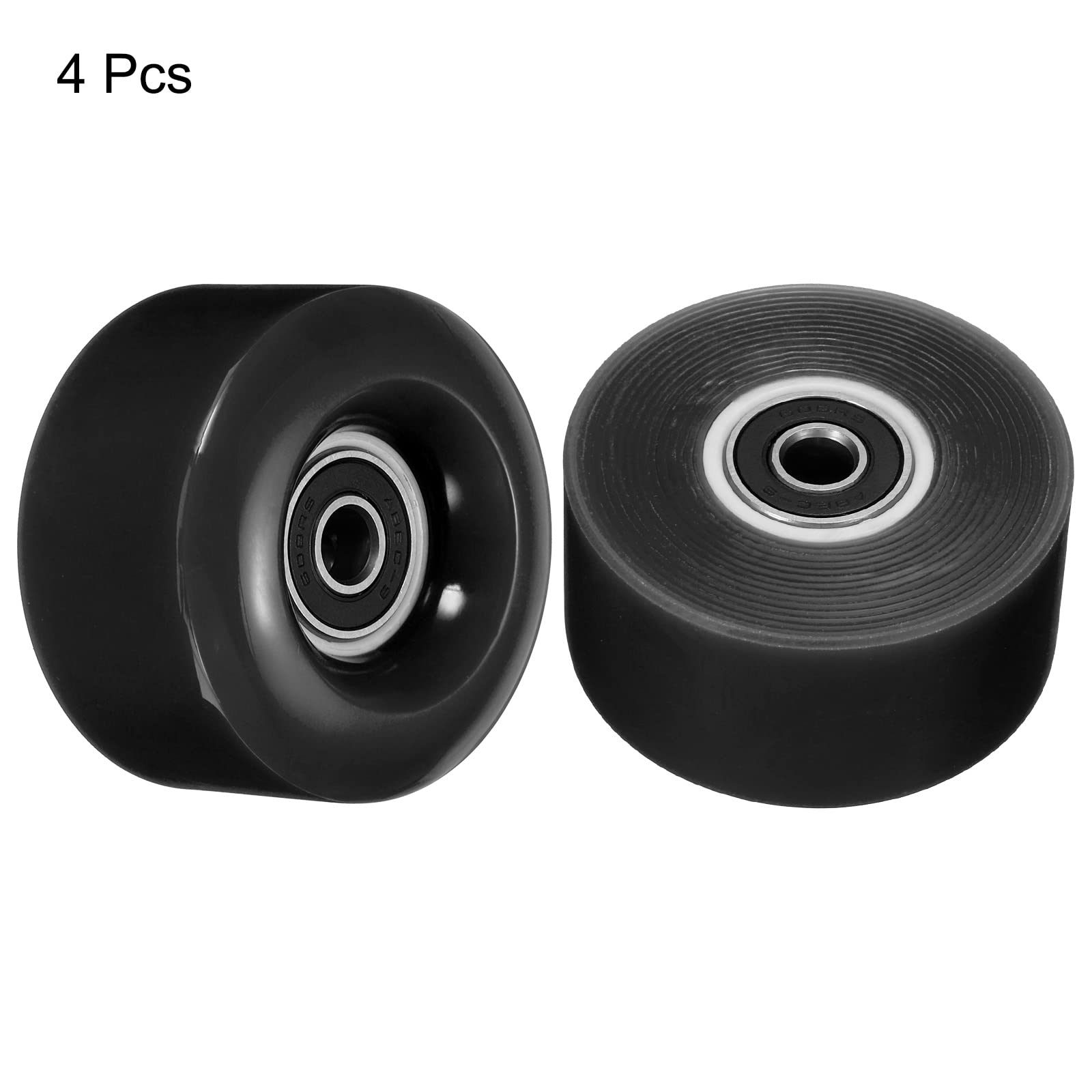 PATIKIL Roues de patins à roulettes avec roulements 82 A pour skateboard à double rangée, intérieur ou extérieur