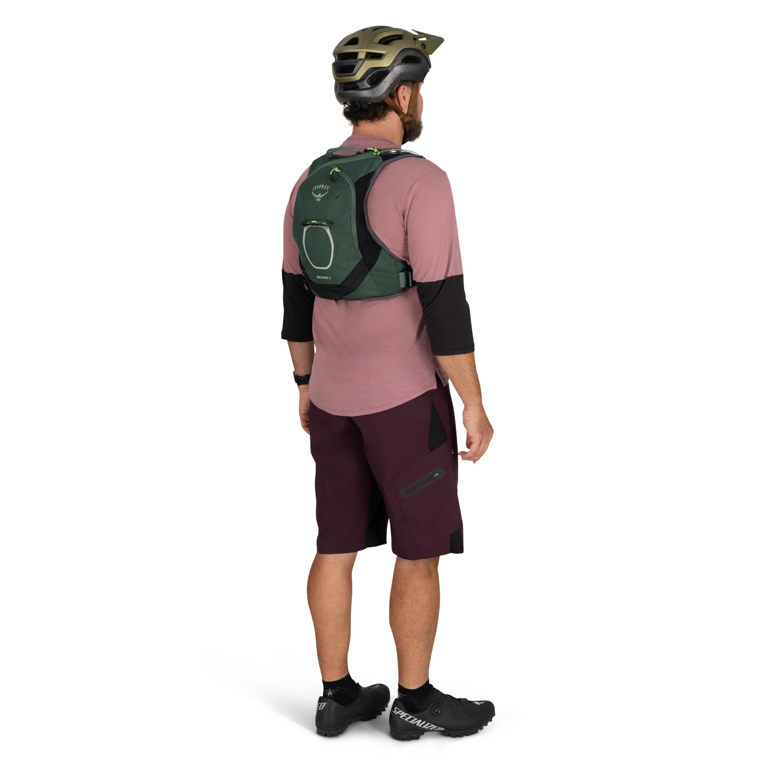 Osprey Escapist Velocity Sac à dos d'hydratation avec réservoir Hydrualics Vert toundra Taille S/M 6 l, Vert toundra, Small/Medium, Gilet d'hydratation pour vélo