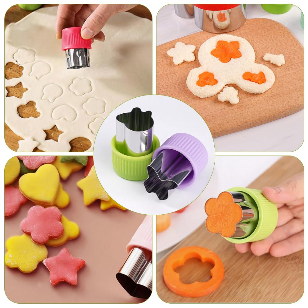 Musykrafties Set Di 11 Formine Per Biscotti A Tema Bebè E Baby Shower: Tagliabiscotti In Acciaio Inox Con Stencil Per Decorare