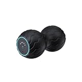 Therabody WaveDuo - Ergonomically Contoured Foam Roller - Bluetooth Enabled Muscle Roller for Your Back&comma; Neck & Spine with 5 Customizable Vibration Frequencies in Therabody App