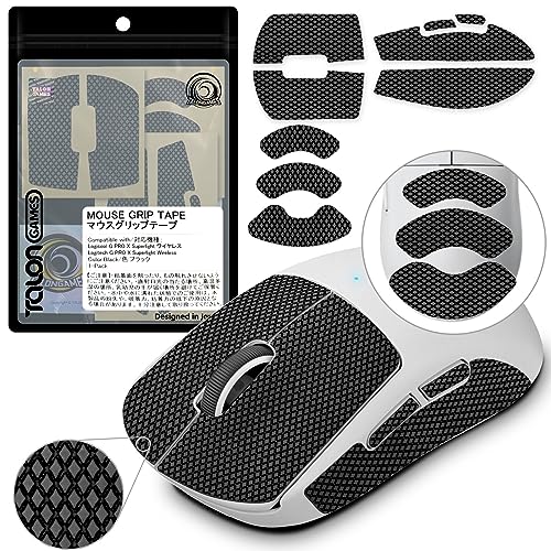 TALONGAMES マウスグリップ テープ Logicool G PRO X Superlight/Superlight 2 Wireless 無線...