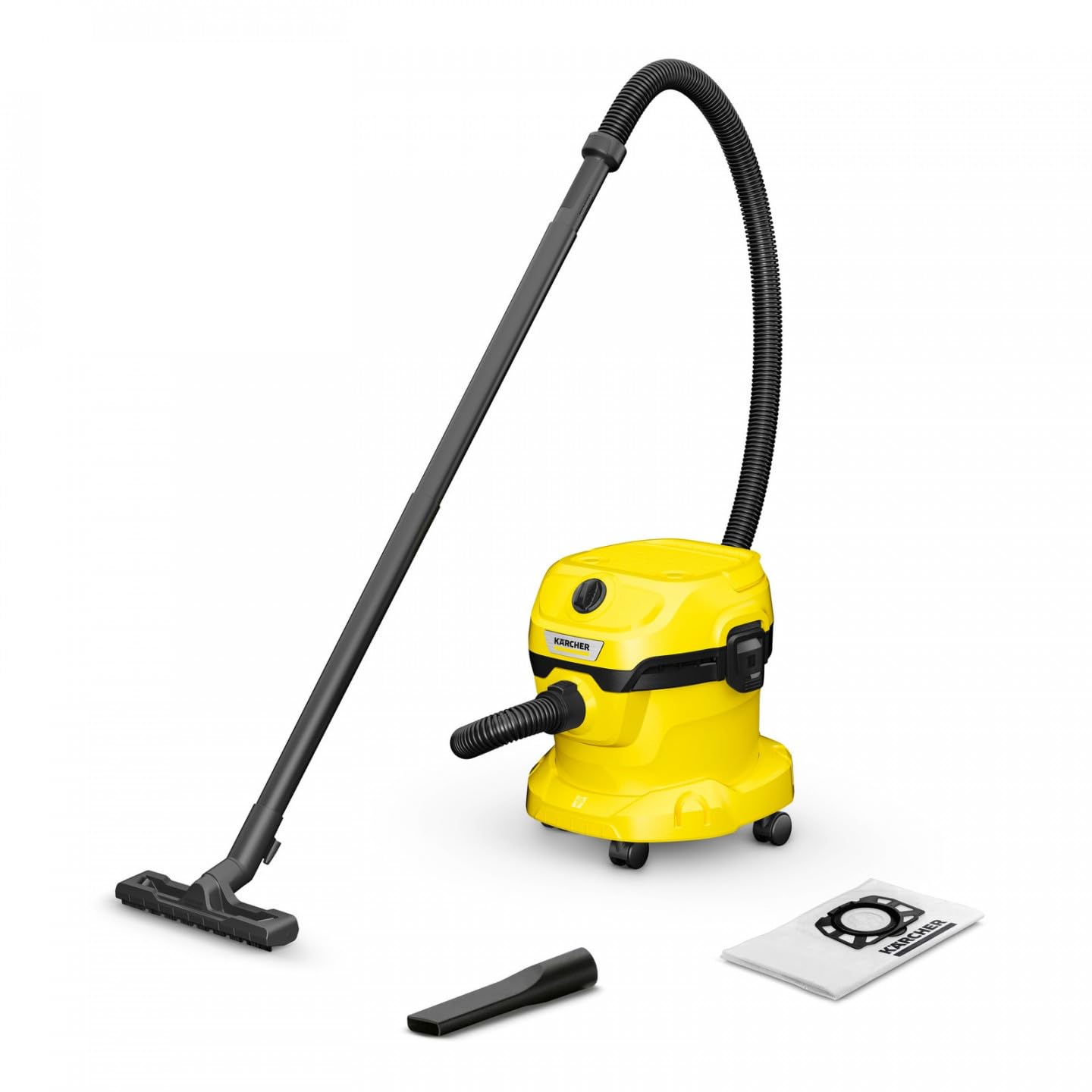 KARCHER WD 2 Plus V-12/4/18 |12 litres Capacity|Blower Function|4 m Cable with 1.8 m Suction Hose| Efficient Cleaning Wet and Dry Vacuum Cleaner