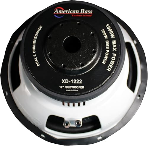 Miniatura 5 de (2) Subwoofers de audio para automóvil American Bass XD-1222 de 1000 W, 12 pulgadas, con imanes de 120 onzas